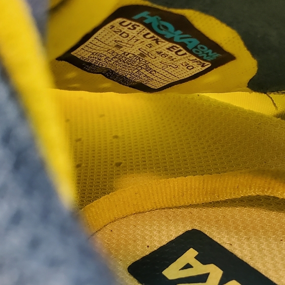 New Hoka One One Zinal Evening Primrose Blue Coral Men's Size12D - Picture 14 of 14